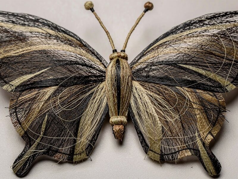 Butterfly made of hairjpg
