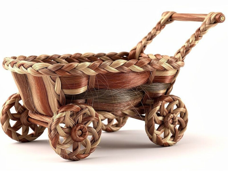 Carriage made of hair