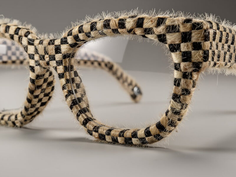 Eyeglasses made of hair