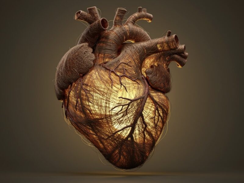Heart made of hair