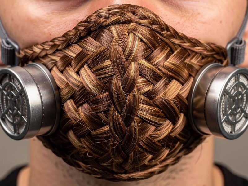 Respirator made of hair